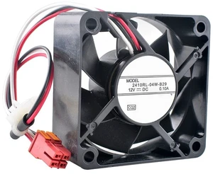2410RL-04W-B29 60mm 60x60x25mm DC12V 0.10A Double Ball Bearing Cooling Fan for Washing Machines 2410RL-04W-B29 60mm 60x60x25mm DC12V 0.10A Double Ball Bearing Cooling Fan for Washing Machines