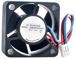 ASB02512VHA-A 25mm 25x25x10mm DC12V 0.12A 3Pin Micro Cooling Fan for Industrial Computer Power Supply ASB02512VHA-A 25mm 25x25x10mm DC12V 0.12A 3Pin Micro Cooling Fan for Industrial Computer Power Supply