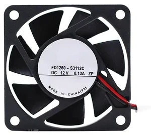 FD1260-S3112C DC12V 0.13A 60mm 60x60x15mm Silent Cooling Fan FD1260-S3112C DC12V 0.13A 60mm 60x60x15mm Silent Cooling Fan