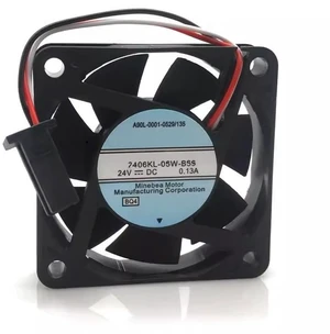 2406KL-05W-B59 24V 0.13A 60x60x15mm Cooling Fan for Fanuc Drive A90L-0001-0529/0506/135 2406KL-05W-B59 24V 0.13A 60x60x15mm Cooling Fan for Fanuc Drive A90L-0001-0529/0506/135