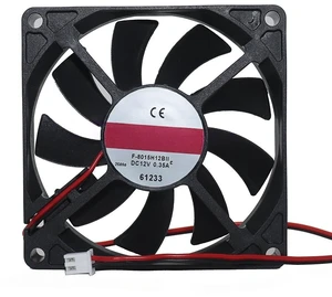 F-8015H12BII DC12V 0.35A 80x80x15mm 8015 Ultra Thin Charger Chassis Fan F-8015H12BII DC12V 0.35A 80x80x15mm 8015 Ultra Thin Charger Chassis Fan