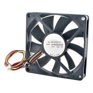 AFB0824SHB 80mm 80x80x15mm Dual Ball Bearing Cooling Fan 24V 0.26A 4000RPM for Frequency Converter Computer Hardware Cooling Fan AFB0824SHB 80mm 80x80x15mm Dual Ball Bearing Cooling Fan 24V 0.26A 4000RPM for Frequency Converter Computer Hardware Cooling Fan