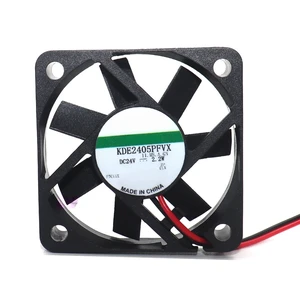 KDE2405PFVX DC24V 5010 50x50x10mm 2.2W 2Wire Cooling Fan KDE2405PFVX DC24V 5010 50x50x10mm 2.2W 2Wire Cooling Fan