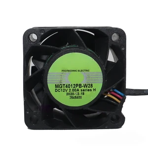 MGT4012PB-W28 DC12V 2.00A 4028 40x40x28mm Cooler Cooling Fan MGT4012PB-W28 DC12V 2.00A 4028 40x40x28mm Cooler Cooling Fan