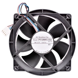 PVA080G12Q 80mm 8025 80x80x25mm DC12V 0.65A 4Lines Chassis CPU Gale Cooling Fan PVA080G12Q 80mm 8025 80x80x25mm DC12V 0.65A 4Lines Chassis CPU Gale Cooling Fan