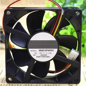 9S0812P4F051 12V 0.13A PWM Silent Chassis Cooling Fan 80mm 8025 80x80x25mm 9S0812P4F051 12V 0.13A PWM Silent Chassis Cooling Fan 80mm 8025 80x80x25mm