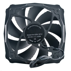 HA1225L12F-Z 120mm 120x120x25mm DC12V 0.20A 3Pin Quiet Cooling Fan for Chassis CPU HA1225L12F-Z 120mm 120x120x25mm DC12V 0.20A 3Pin Quiet Cooling Fan for Chassis CPU