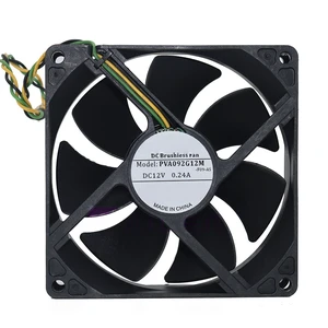 PVA092G12M 92mm 9225 92x92x25mm 3Pin DC12V 0.24A PC Case Axial Cooling Fan PVA092G12M 92mm 9225 92x92x25mm 3Pin DC12V 0.24A PC Case Axial Cooling Fan