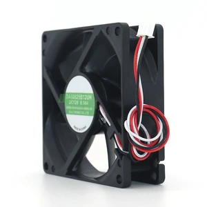 DA08025B12UR 80mm 8025 80x80x25mm DC12V 0.50A Dual Ball Bearing High-Volume Cooling Fan Server Inverter Power Supply DA08025B12UR 80mm 8025 80x80x25mm DC12V 0.50A Dual Ball Bearing High-Volume Cooling Fan Server Inverter Power Supply