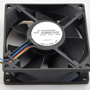 AUB0812VH 80mm 80x80x25mm DC12V 0.41A PWM Intelligent Temperature Control Chassis Cooling Fan AUB0812VH 80mm 80x80x25mm DC12V 0.41A PWM Intelligent Temperature Control Chassis Cooling Fan