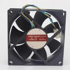 DS08025R12UP024 8025 80mm 80x80x25mm 12V 0.17A PWM Speed Control 4Line CPU Silent Cooling Fan DS08025R12UP024 8025 80mm 80x80x25mm 12V 0.17A PWM Speed Control 4Line CPU Silent Cooling Fan