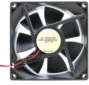 AFB0912VH 92mm 9025 90x90x25mm Double Ball Bearing Cooling Fan 12V 0.60A Wind Capacity AFB0912VH 92mm 9025 90x90x25mm Double Ball Bearing Cooling Fan 12V 0.60A Wind Capacity