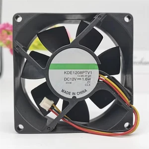 KDE1208PTV1 13.MS.AF.GN 80mm 80x80x25mm DC12V 1.6W 3Wire Connector Chassis Cooling Fan KDE1208PTV1 13.MS.AF.GN 80mm 80x80x25mm DC12V 1.6W 3Wire Connector Chassis Cooling Fan