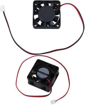 2Pcs 12V Dc 2 Wire Computer Pc Cpu Cooling Case Fan - 40Mm x 40Mm x 20Mm & 40Mm x 40Mm x 10Mm