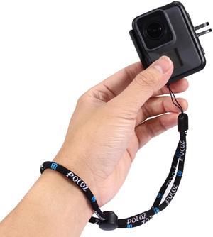 Correa de seguridad de nailon ajustable para GoPro Hero 98765 Sjcam sj4000 YI cordón de cuerda de mano para cámara deportiva