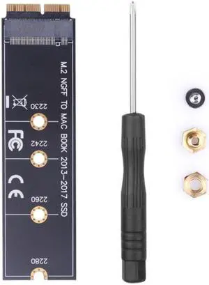 Kebidu M.2 NVME PCIe SSD convertir tarjeta de adaptador para MacBook 2013-2017 NVME/AHCI SSD Kit actualizado para A1465 A1466 A1398 A1502