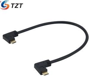 Cable de datos USB 3,1 tipo C, interfaz Dual de 90 °, conectores para SSD portátil Samsung T5, BMPCC4K/6K
