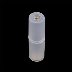 Kebidumei claro AAA a Tamaño AA batería celular convertidor adaptador titular caja de plástico Switcher Color blanco