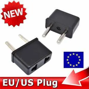 Kebidu 2 unids/lote Universal a EU AC enchufe de alimentación hogar convertidor de viaje cargador de pared Jack conector adaptador de enchufe