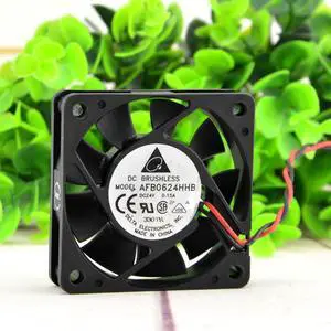 AFB0624HHB 24V 0.15A 6CM 6015 2-wire Inverter Ball Cooling Fan