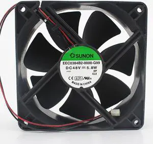 EEC0384B2-0000-G99 12CM 12038 48V 5.8W 3-wire fan