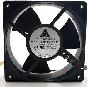 EFB1248SHE-F00 48V 0.30A 12038 12CM speed cooling fan