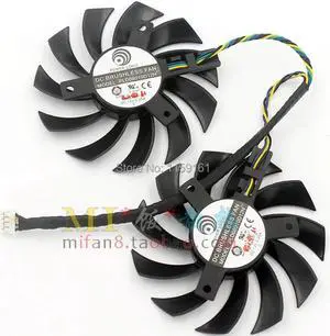 POWER LOGIC PLD08010D12H 2pcs/lot 75mm DC12V 0.25A graphics card fan POWER LOGIC PLD08010D12H 2pcs/lot 75mm DC12V 0.25A graphics card fan