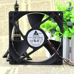EFB1248VH-R00 12025 48V 0.15A 120*120*25.4mm Cooling Fan EFB1248VH-R00 12025 48V 0.15A 120*120*25.4mm Cooling Fan