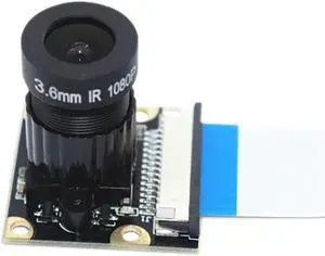 Camera Module 1080P 5 Million Pixels 1.8 Aperture 75° Wide Angle OV5647 Chip for Raspberry Pi 2/4/3B+