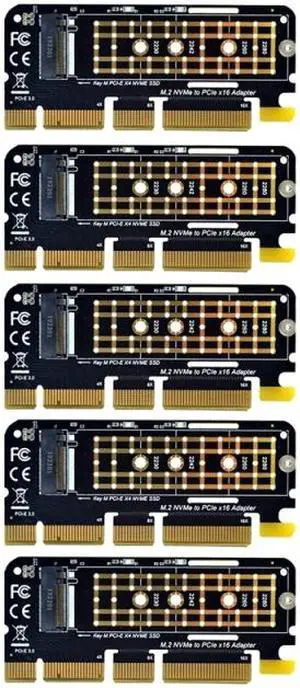 5PCS M.2 NVME Adapter M.2 M2 NVME PCIE to M2 Adapter PCI Express X16 X8 X4 Raiser SSD M.2 PCI-E Expansion Card 5PCS M.2 NVME Adapter M.2 M2 NVME PCIE to M2 Adapter PCI Express X16 X8 X4 Raiser SSD M.2 PCI-E Expansion Card