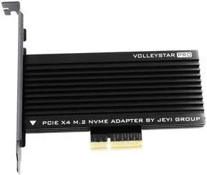 JEYI M.2 NVME Adapter Card PCIE3.0 GEN3 SSD Expansion Card RGB All Aluminum Four-Sided Cooling