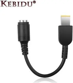 Kebidu 1 piezas 15cm 7,9*5,5mm interfaz femenina adaptador de Cable convertidor de potencia para Lenovo ThinkPad X1 carbono macho