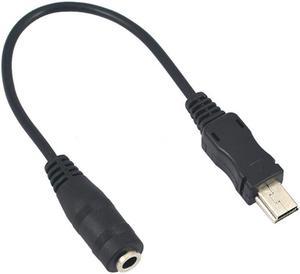 Cable de Audio hembra a macho para GoPro Hero  Cámara deportiva adaptador de micrófono de Clip activo de 35mm a Mini USB