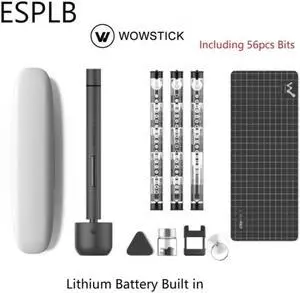 Wowstick magnético recargable 1F + 1F Pro, destornillador eléctrico, juego de brocas de precisión, tornillo de potencia inalámbrico con luz LED, 56 Uds.