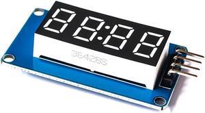 Controlador TM1637, módulo de pantalla digital de 4 dígitos para tubos LED, brillo ajustable con punto de reloj, accesorios de bloques de construcción