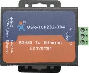 USR-TCP232-304 Serial RS485 to TCP/IP Ethernet Server Converter Module with Built-in Webpage DHCP/DNS Supported USR-TCP232-304 Serial RS485 to TCP/IP Ethernet Server Converter Module with Built-in Webpage DHCP/DNS Supported