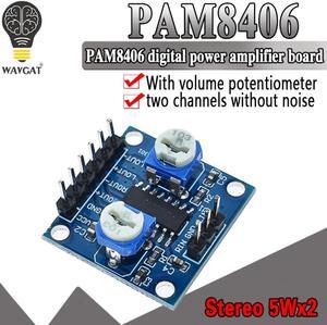 Placa amplificadora Digital PAM8406 con potenciómetro de volumen 5Wx2 estéreo M70
