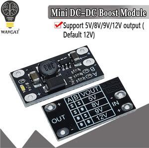 Minimódulo de aumento multifunción de 1,5a, placa de paso de 5V, 8V, 9V, 12V, LED, módulo de voltaje Diy, elevador de batería de litio de 3,7 V