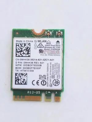 For Dell 5567 5568 7559 7569 AC3165 wireless network card WiFi module Bluetooth 4.2 For Dell 5567 5568 7559 7569 AC3165 wireless network card WiFi module Bluetooth 4.2