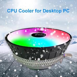 A001-ventilador hidráulico de refrigeración para CPU, disipador térmico de ordenador de escritorio, 3 pines, silencioso, radiador para Intel y AMD, 12cm
