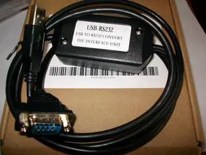 USB-RS232, PLC programming conversion cable, USB to RS232, industrial grade, WIN7, XP, WIN8, WIN10