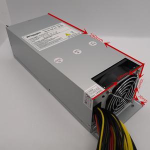2U rack-mounted Rated 400W power supply Industrial server PSU ATX power JCI-4012PP-1M1 with the switch active PFC