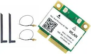 WiFi Card 7265AC 7265HMW 8DB Antenna Mini PCI-E 1200Mbps Bluetooth 4.2 Dual Band 2.4G 5G for Win7 Win 8 Win 10