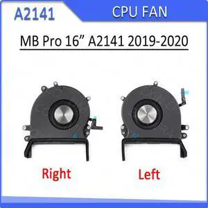 Ventilador de refrigeração para apple macbook pro 16 ”, modelos a2141 2019 2020 e 3347, direita e esquerda, cpu emc