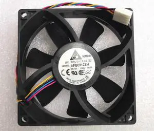 AFB0912SH  For Delta 9025 9225 9cm Fan 4-Wire Dual Ball Bearing 12V 1A 5400RPM