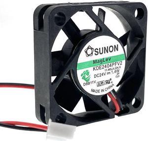 24V Fan KDE2404PFV2 40mm 4cm Mini Micro Cooling Fan, For SUNON 4010 1.4W 2pin High Speed Cooler