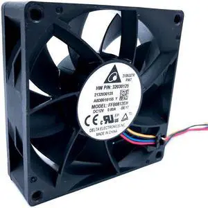 80mm PWM Cooling Fan 8cm  FFB0812EH 80*80*25mm 12V 0.80A 6200RPM High Speed CFM Cooler 12V Dual Ball Bearing  Fan,for Delta
