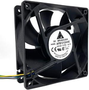 AFB1212HHE ,120mm Dual Ball Bearing 12cm Cooling Fan, 12038 120X120X38mm 4-wire PWM 12V 4-Pin 4P