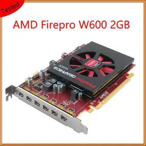 Firepro w600 2gb para amd placa gráfica profissional para gráficos, modelagem 3d, renderização, desenho, design, multi-tela de exibição
