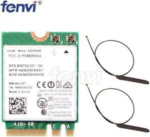 Dual Band Wireless-AC 8260 NGFF 802.11ac intel 8260NGW Wifi Card 867Mbps 2.4G/5GHz 802.11a/b/g/n/ac Bluetooth 4.2 With Antenna